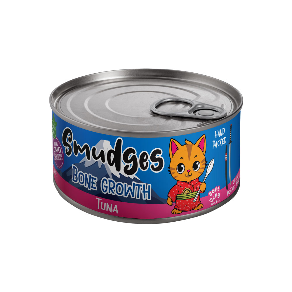 Smudges Adult Cat Tuna Flakes With Sea Bream in Soft Jelly 80g Pack of 12