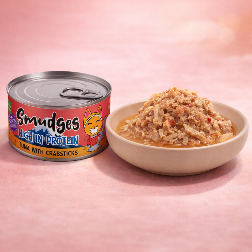 Smudges Adult Cat Tuna with Crabsticks in Gravy 80g Pack of 12