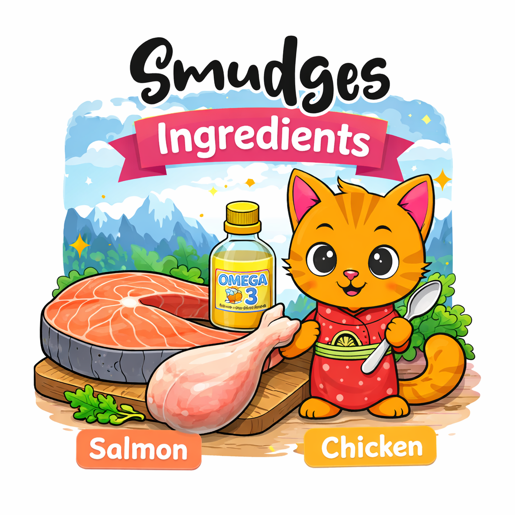 Smudges Kitten Salmon Pate Mixed with Shredded Chicken 60g Pack of 12