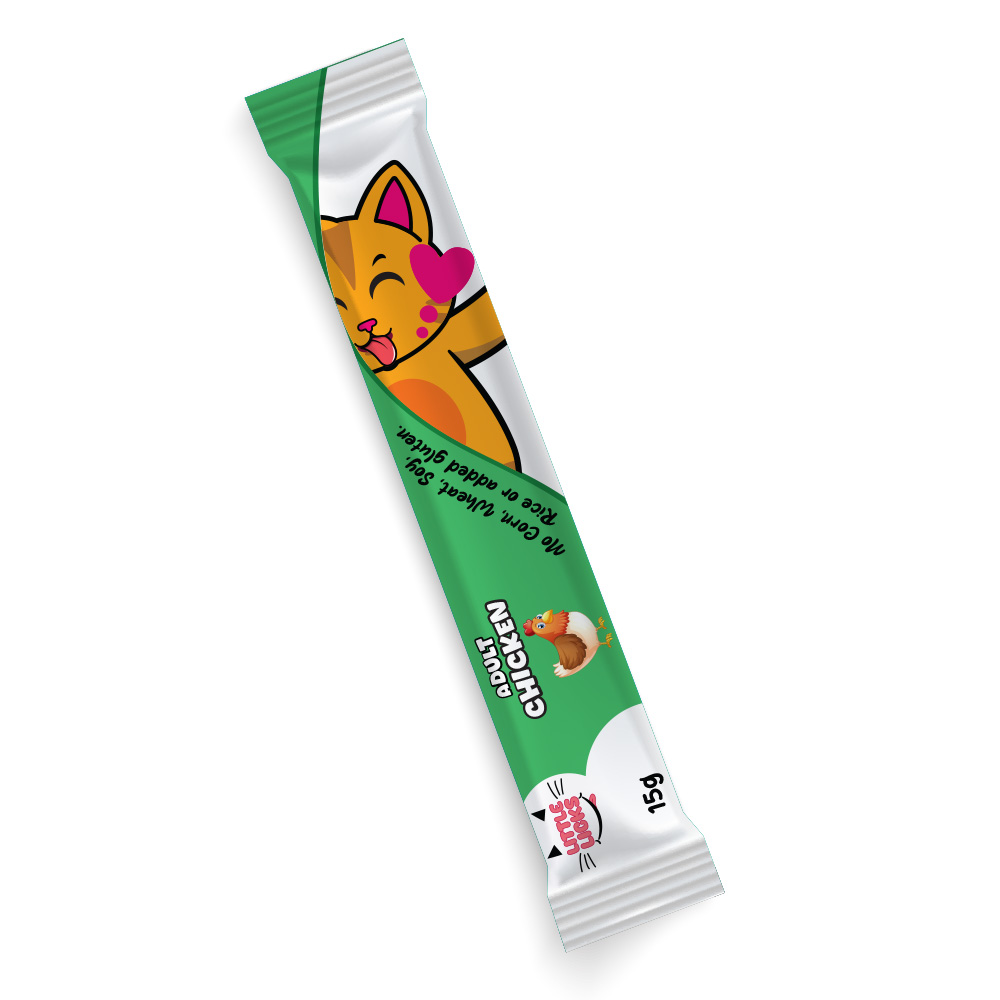 Smudges Little Licks Chicken Creamy Bisque Treats for Adult Cat 4 x 15g- Pack of 12