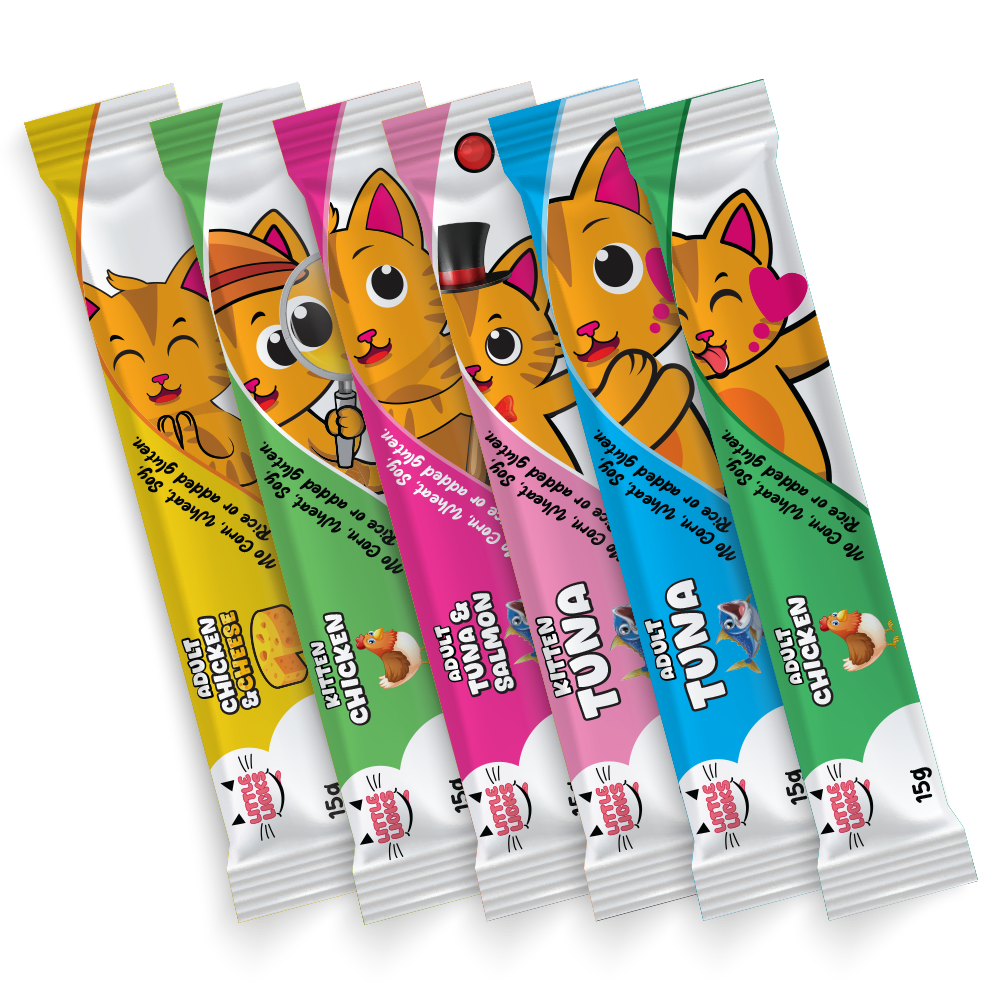 Smudges Little Licks Chicken Creamy Bisque Treats for Adult Cat 4 x 15g- Pack of 12