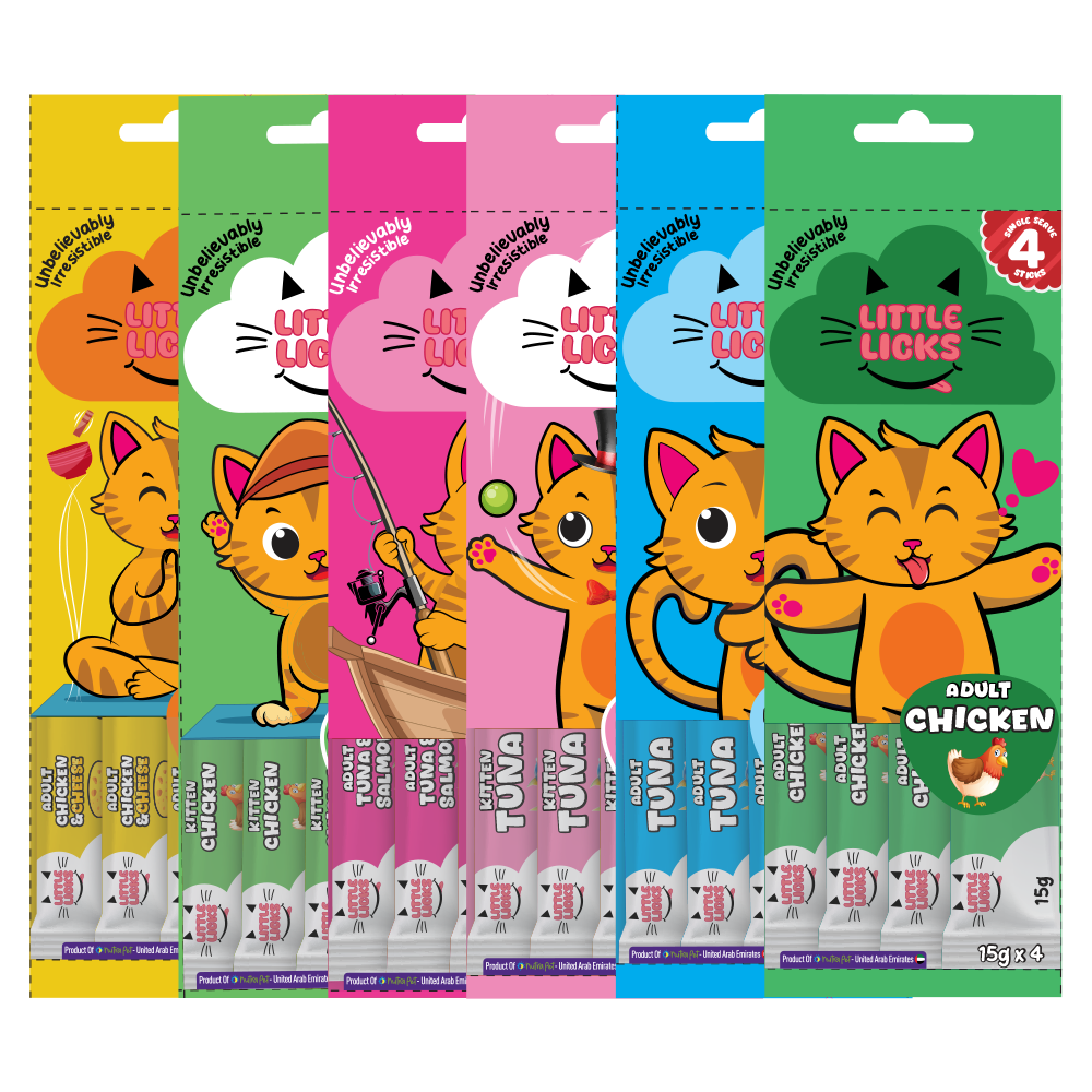 Smudges Little Licks Chicken Creamy Bisque Treats for Adult Cat 4 x 15g- Pack of 12