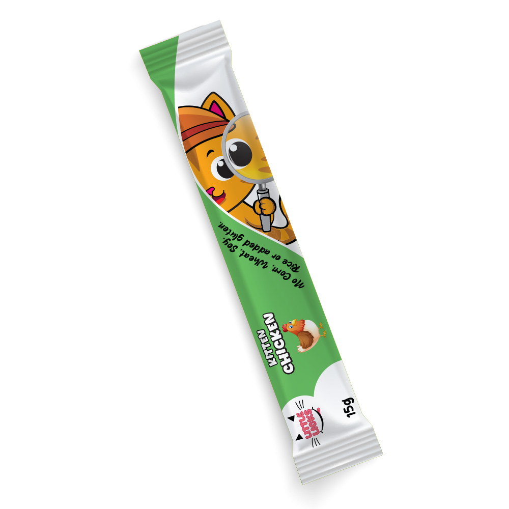 Smudges Little Licks Chicken Creamy Bisque Treats for Kitten Cat 4 x 15g- Pack of 12