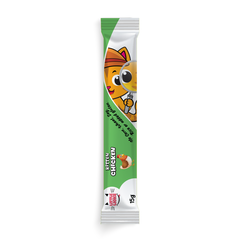 Smudges Little Licks Chicken Creamy Bisque Treats for Kitten Cat 4 x 15g- Pack of 12