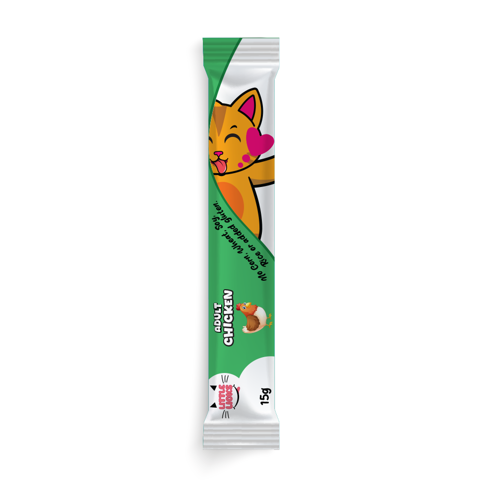 Smudges Little Licks Chicken Creamy Bisque Treats for Adult Cat 4 x 15g- Pack of 12