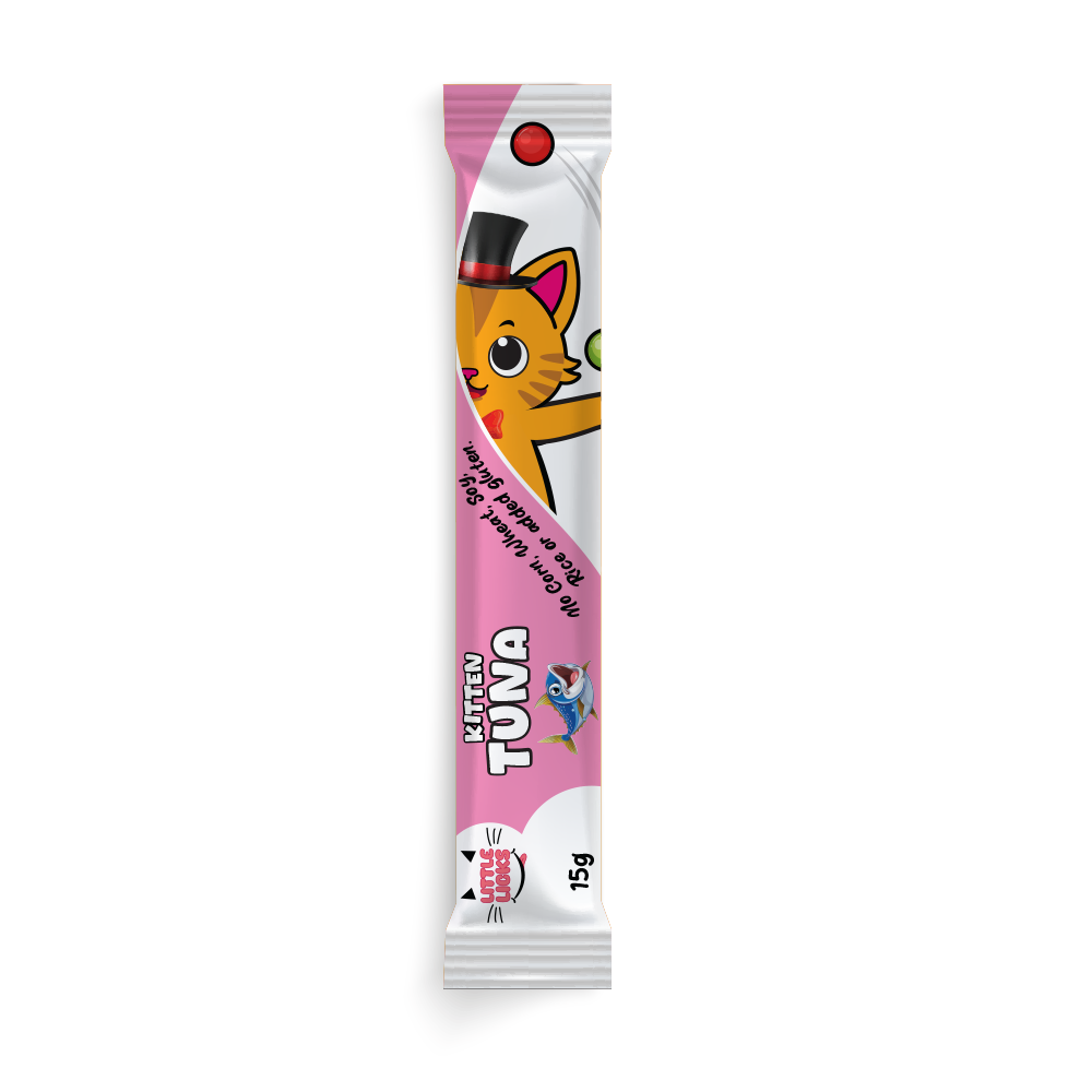 Smudges Little Licks Tuna Creamy Bisque Treats for Kitten Cat 4 x 15g- Pack of 12