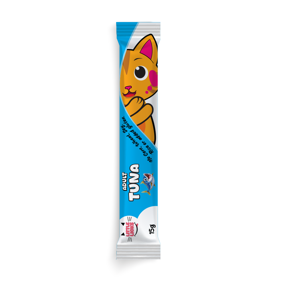 Smudges Little Licks Tuna Creamy Bisque Treats for Adult Cat 4 x 15g- Pack of 12
