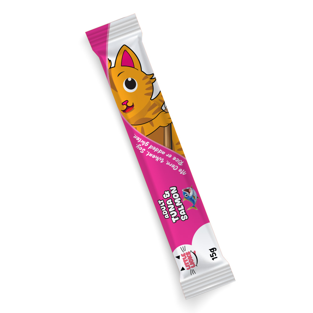 Smudges Little Licks Tuna & Salmon Creamy Bisque Treats for Adult Cat 4 x 15g- Pack of 12