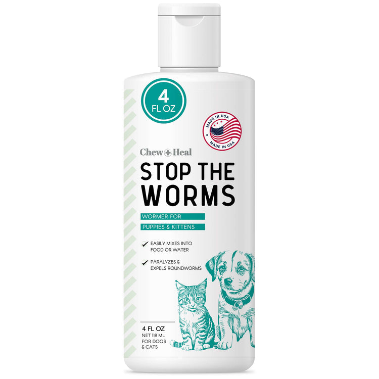 Chew & Heal - Stop The Worms Wormer for Puppies & Kittens - 250gm