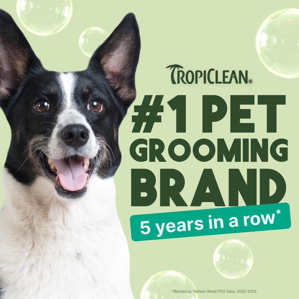 TropiClean Oatmeal & Tea Tree Medicated Itch Relief Shampoo for Pets, 20oz