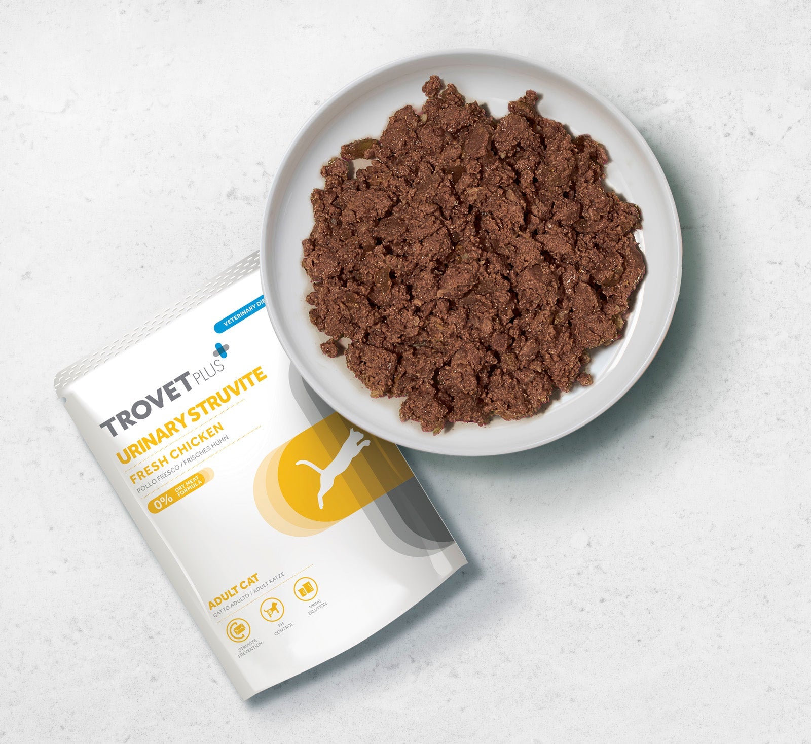 Trovet Plus Pouch Cat Urinary Struvite Veterinary Diets Wet Food 85g