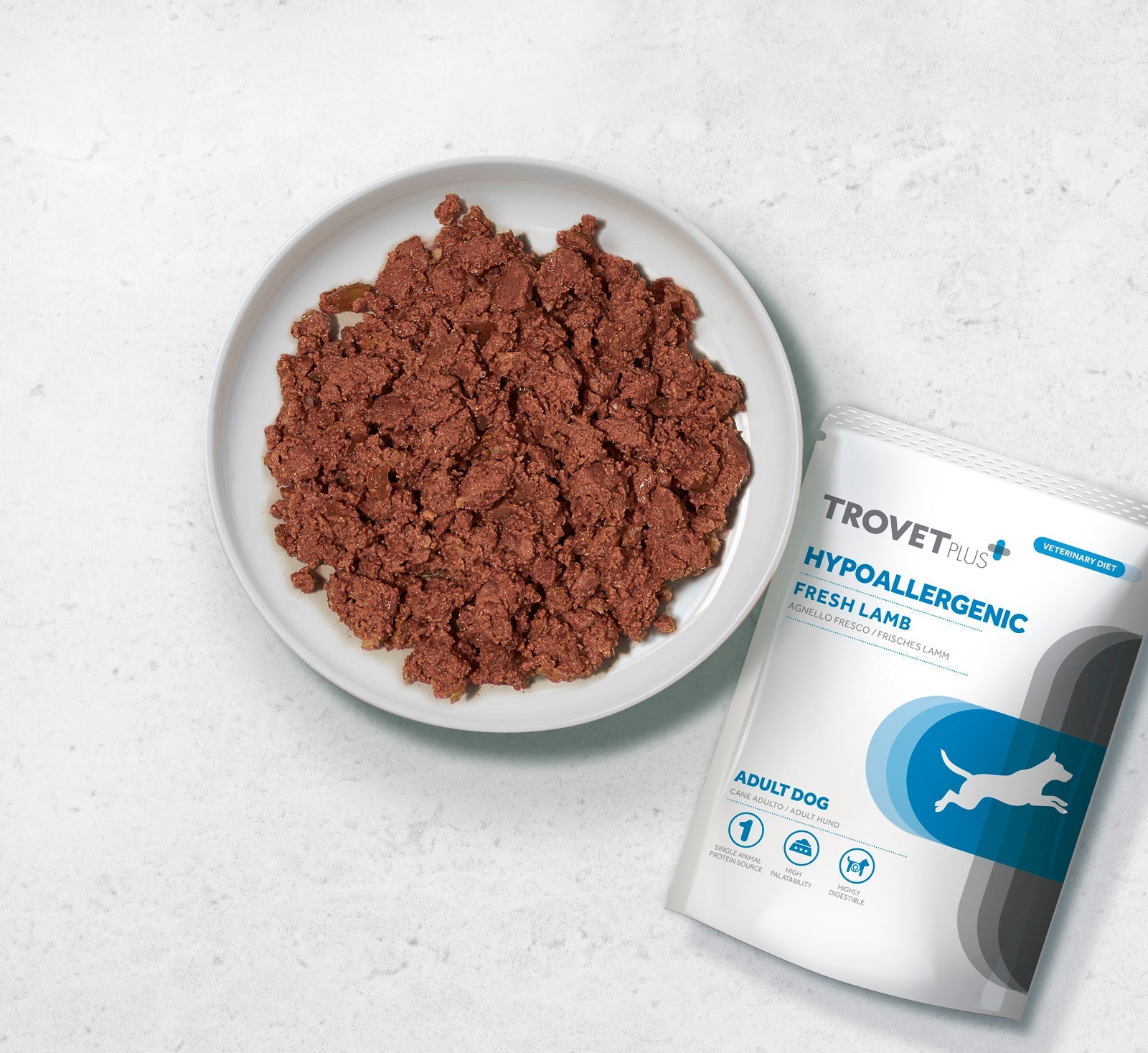 Trovet Plus Pouch Dog Hypoallergenic Lamb Veterinary Diets Wet Food 300g