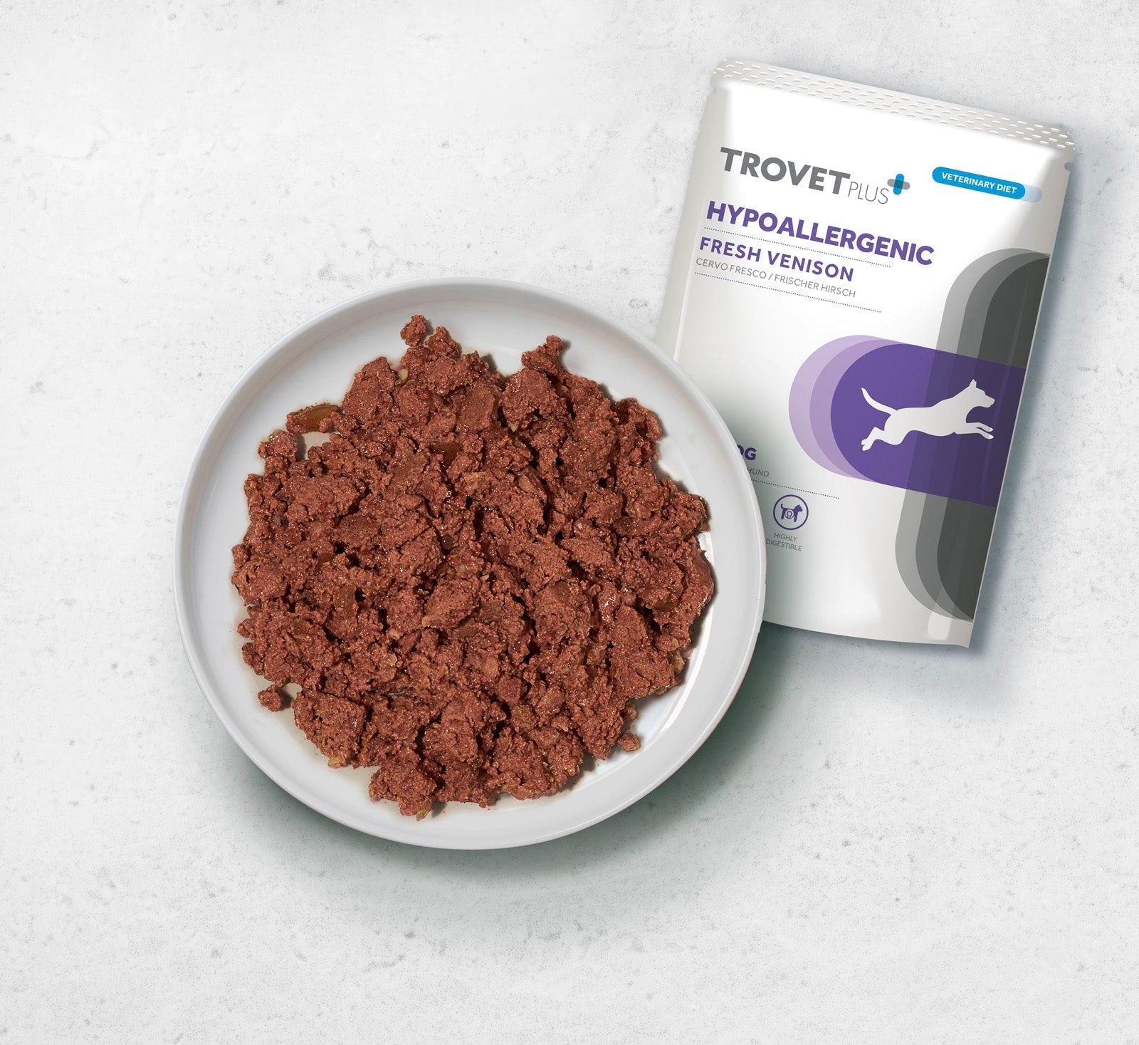 Trovet Plus Pouch Dog Hypoallergenic Venison Veterinary Diets Wet Food 300g