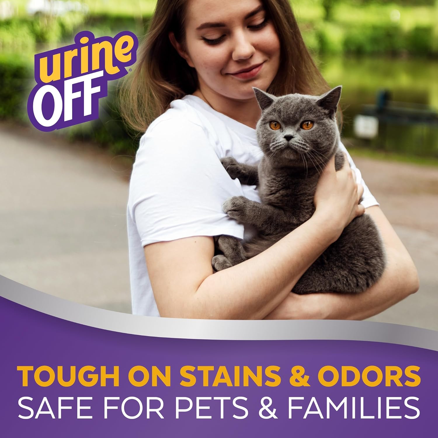 Urine OFF Cat & Kitten Hard Surface Sprayer with Carpet Applicator Cap for Cats 16.9oz