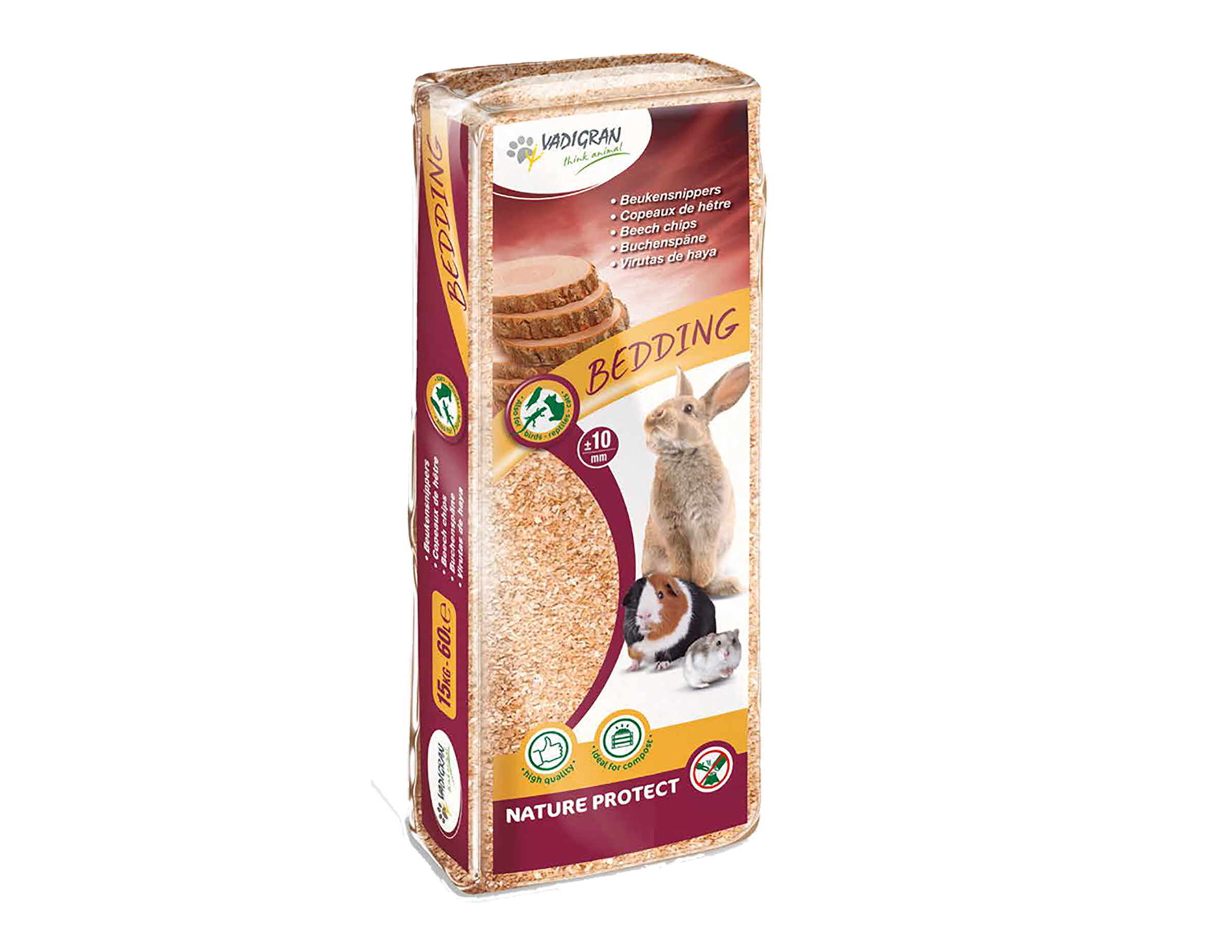 Vadigran Beech Chips Bedding 10 mm (15 kg - 60 L)