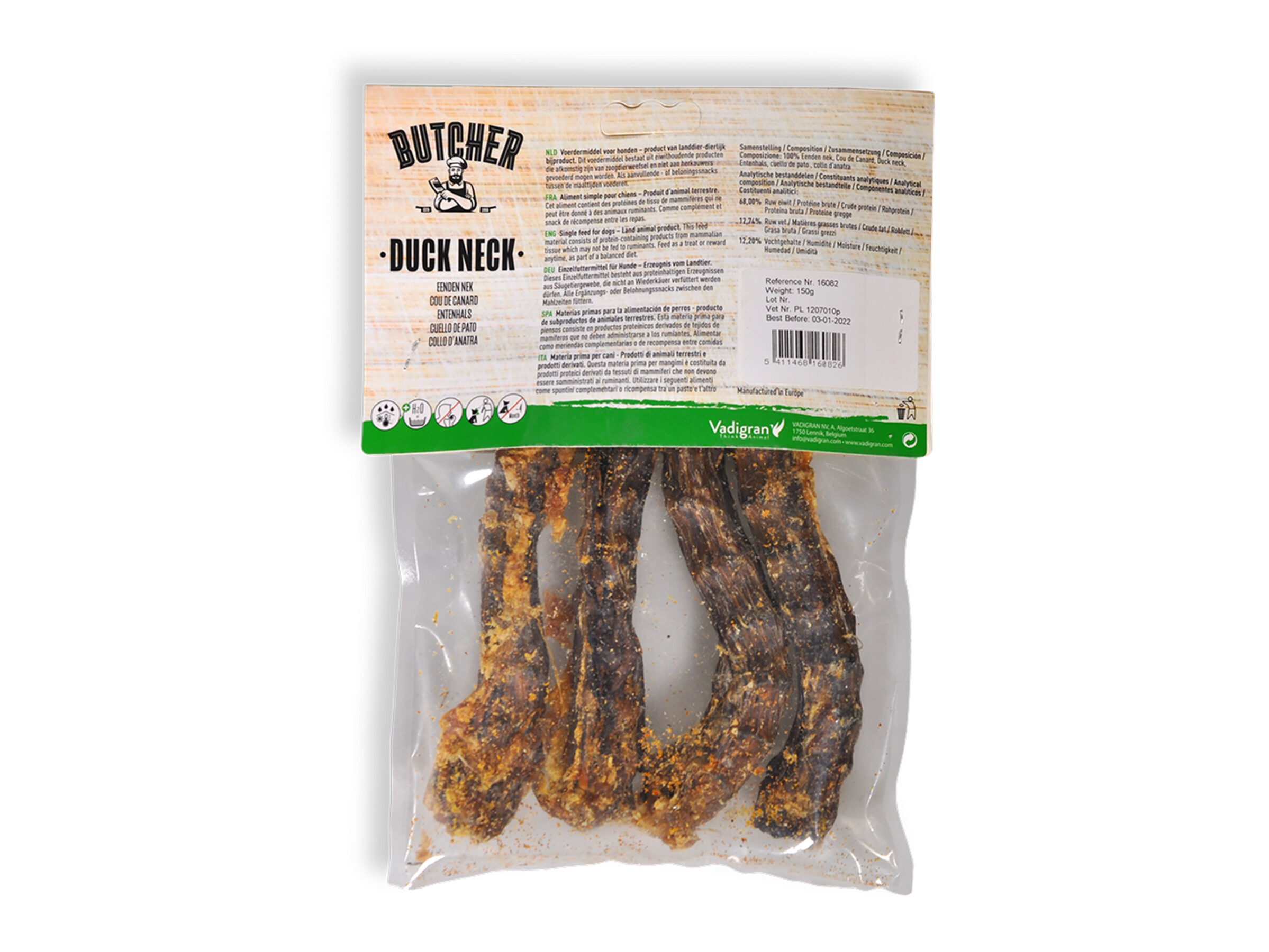 Vadigran Duck Neck Dog Chew (150 g)
