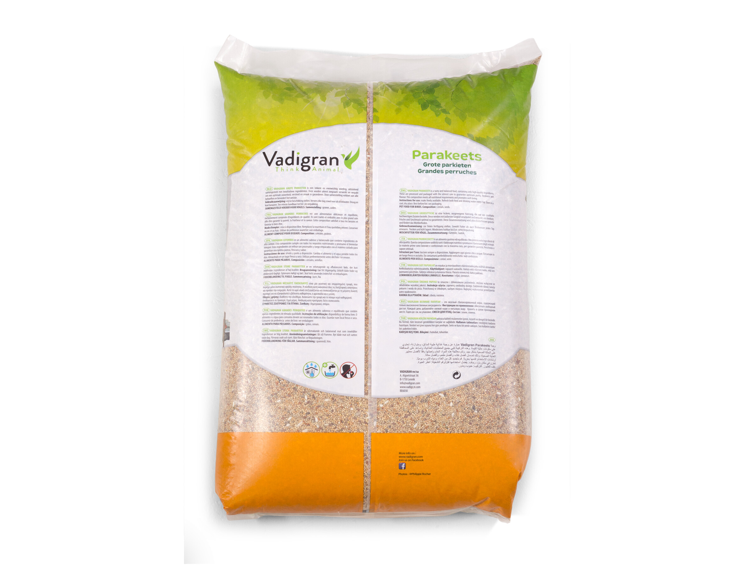 Vadigran Parakeet Basic Seed Mix (20 kg)