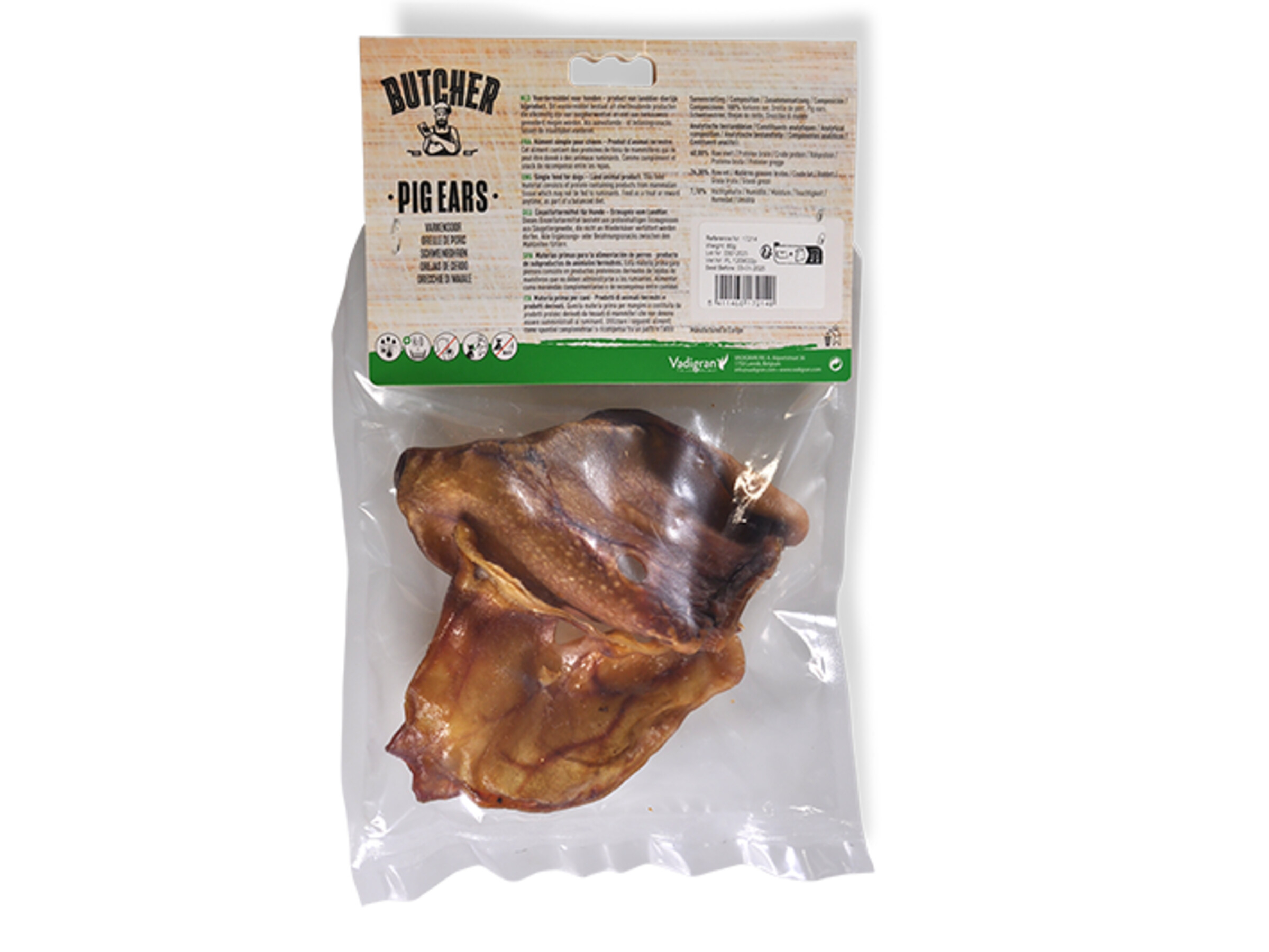 Vadigran Pigs Ears Dog Chew (Pack of 2)