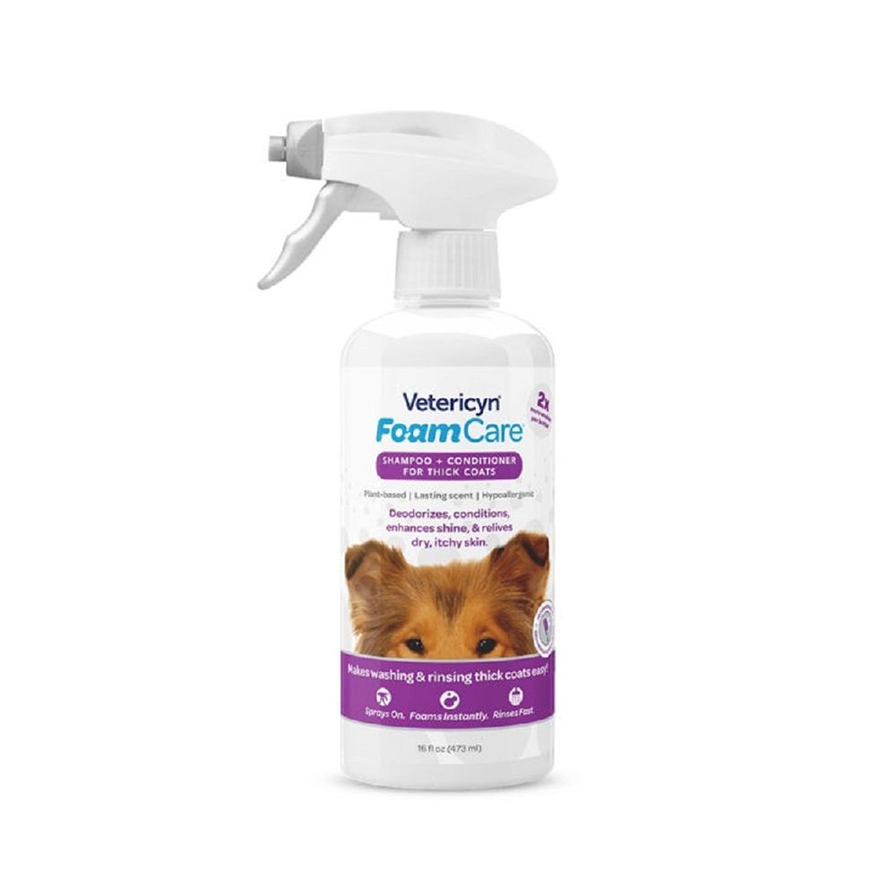 Vetericyn FoamCare Pet Shampoo – Thick Coats