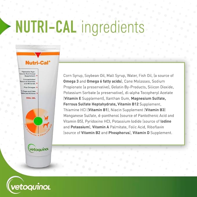 Vetoquinol Care Nutri-Cal Gel Appetite Supplement for Dogs & Cats 120g