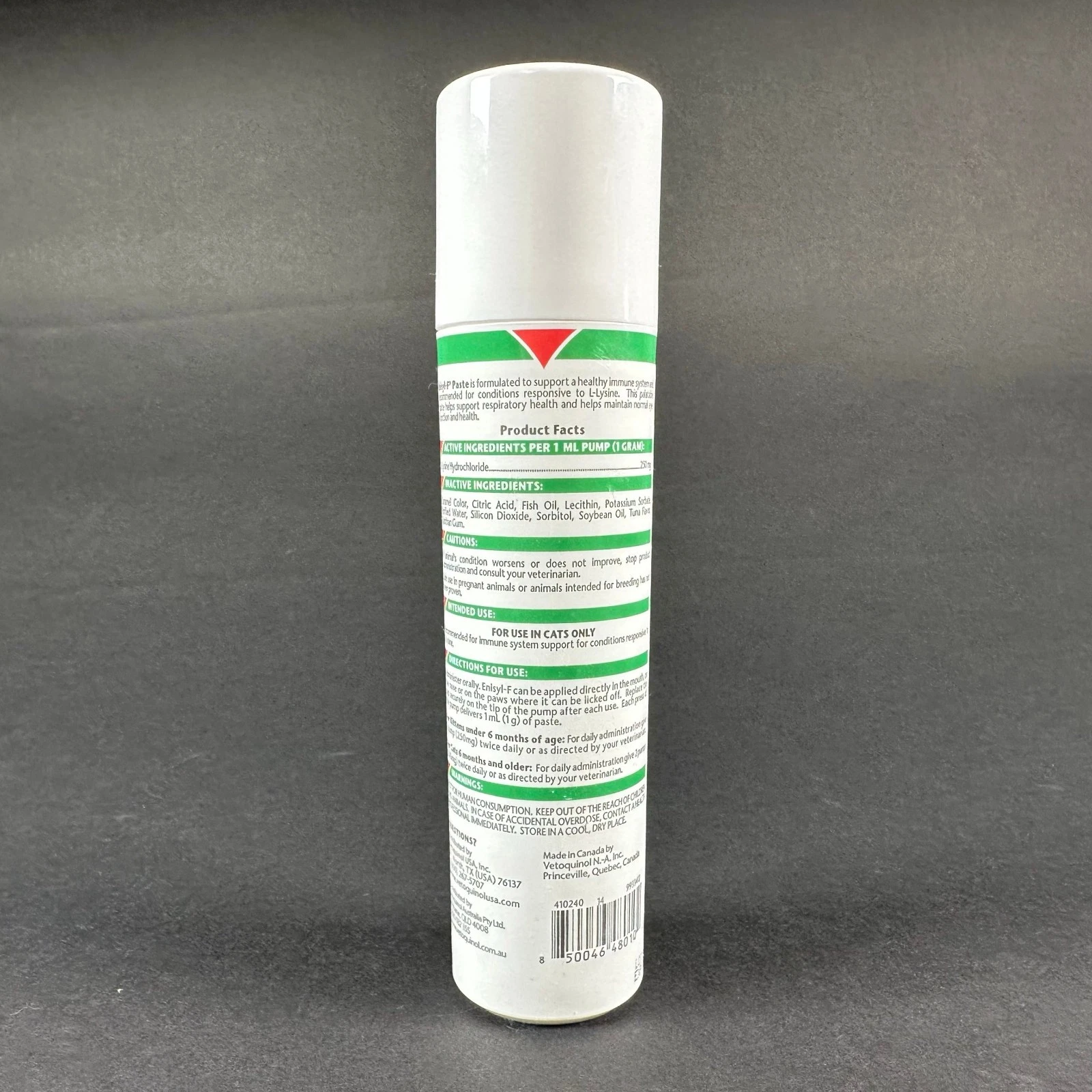 Vetoquinol Enisyl-F L-Lysine Oral Paste for Cats Tuna Flavor 100ml