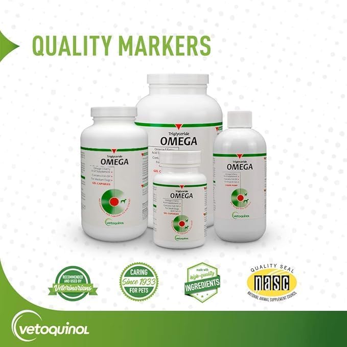 Vetoquinol Tri-Omega Capsules for Large Dogs 60 Capsules