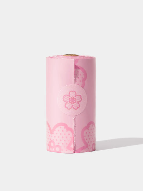VETRESKA Cherry Blossom Pet Poop Bags Refill Set (12 Rolls)