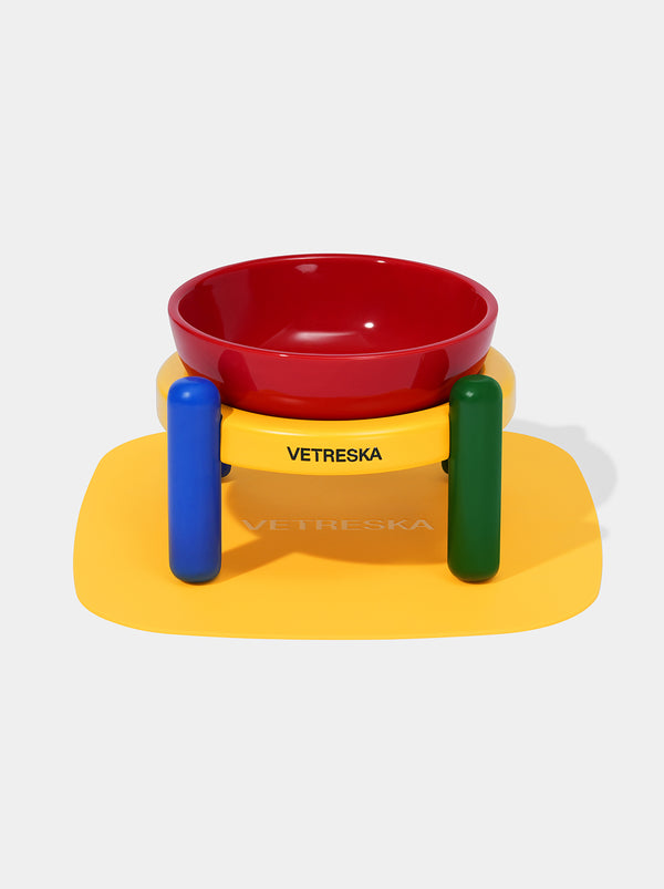 VETRESKA Chroma Pet Bowl & Mat Set (S)