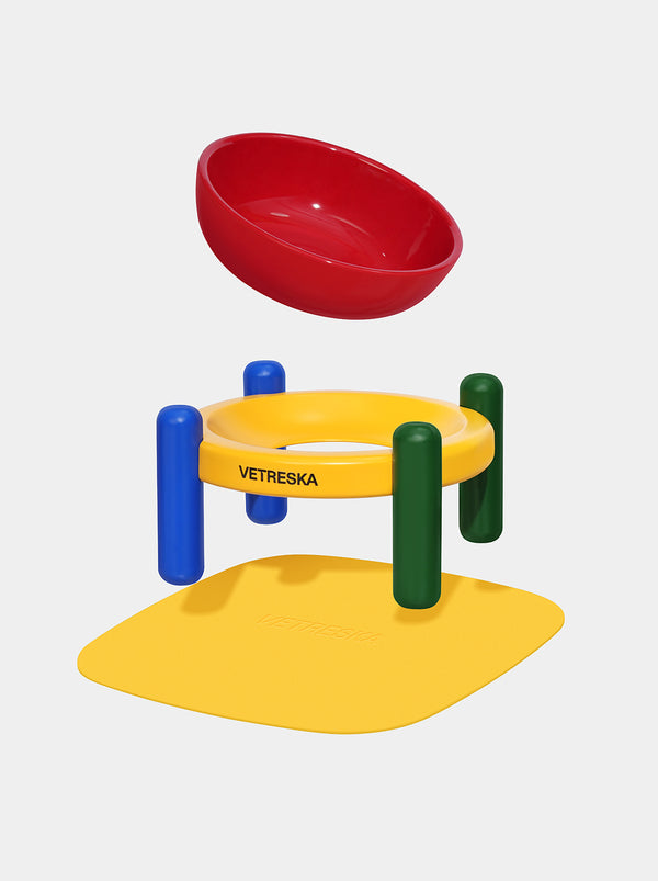 VETRESKA Chroma Pet Bowl & Mat Set (S)