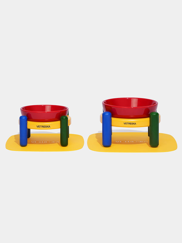 VETRESKA Chroma Pet Bowl & Mat Set (S)