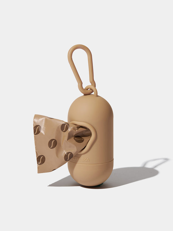 VETRESKA Coffee Pet Poop Bags & Dispenser (1 Dispenser + 1 Roll)