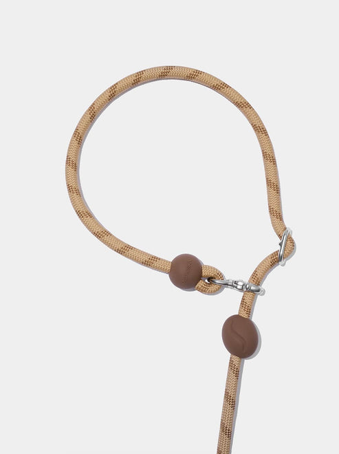 VETRESKA Connect Hands-Free Rope Leash for Pets (Coffee)