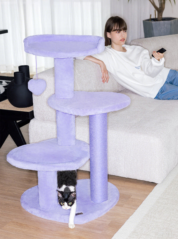 VETRESKA Heartpurrple Cat Climber（Four Platforms)