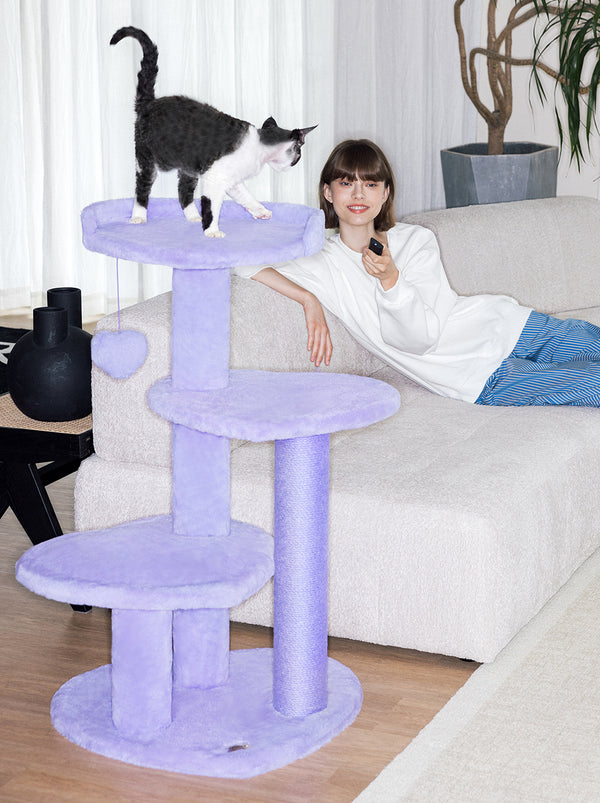VETRESKA Heartpurrple Cat Climber（Four Platforms)