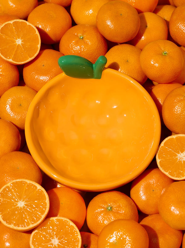 VETRESKA Tangerine Ceramic Pet Bowl