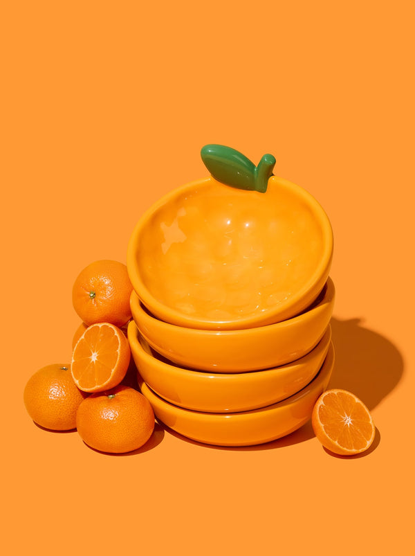 VETRESKA Tangerine Ceramic Pet Bowl