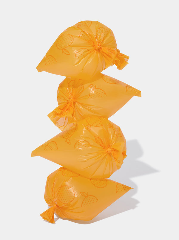 VETRESKA Tangerine Pet Poop Bags & Dispenser (1 Dispenser + 1 Roll)