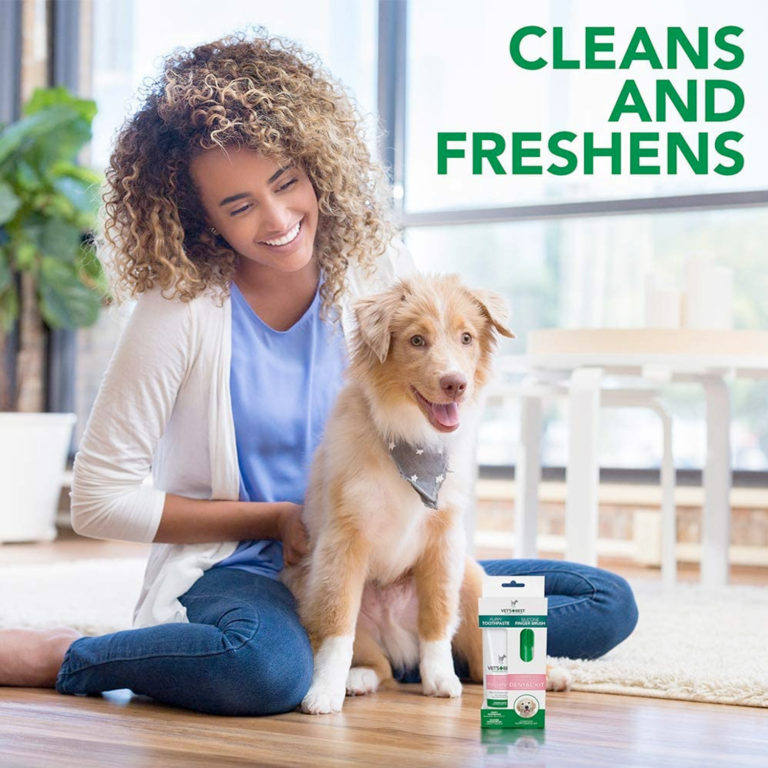 Vet's Best Puppy Toothpaste With Silicon Finger Brush