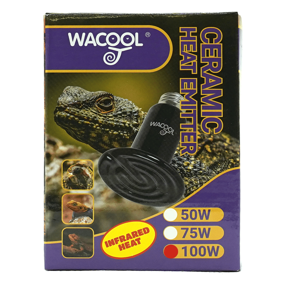 Wacool Flat Type Ceramic Heat Emitter - Black 100W