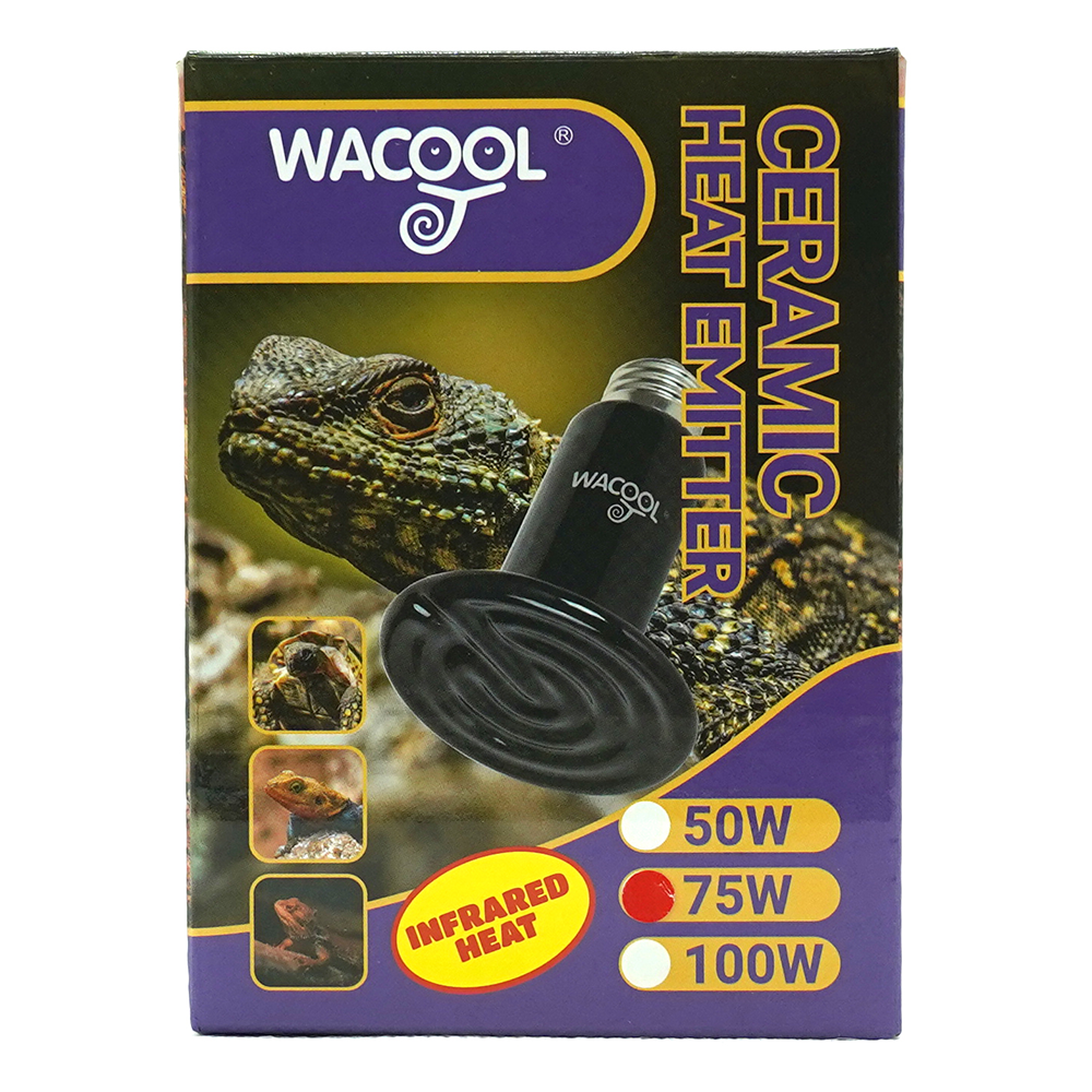 Wacool Flat Type Ceramic Heat Emitter - Black 75W