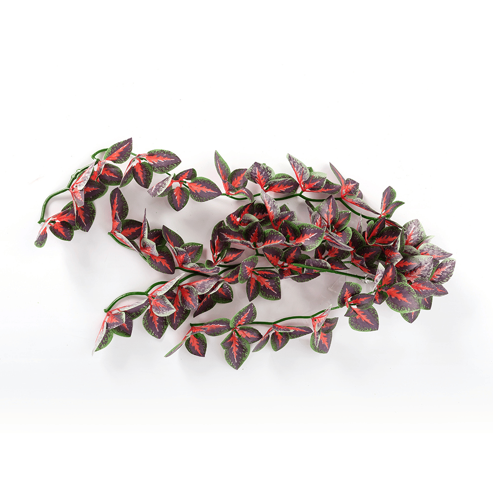 Wacool Folium Perillae Leaves Tiffany Artificial Terrarium Plant