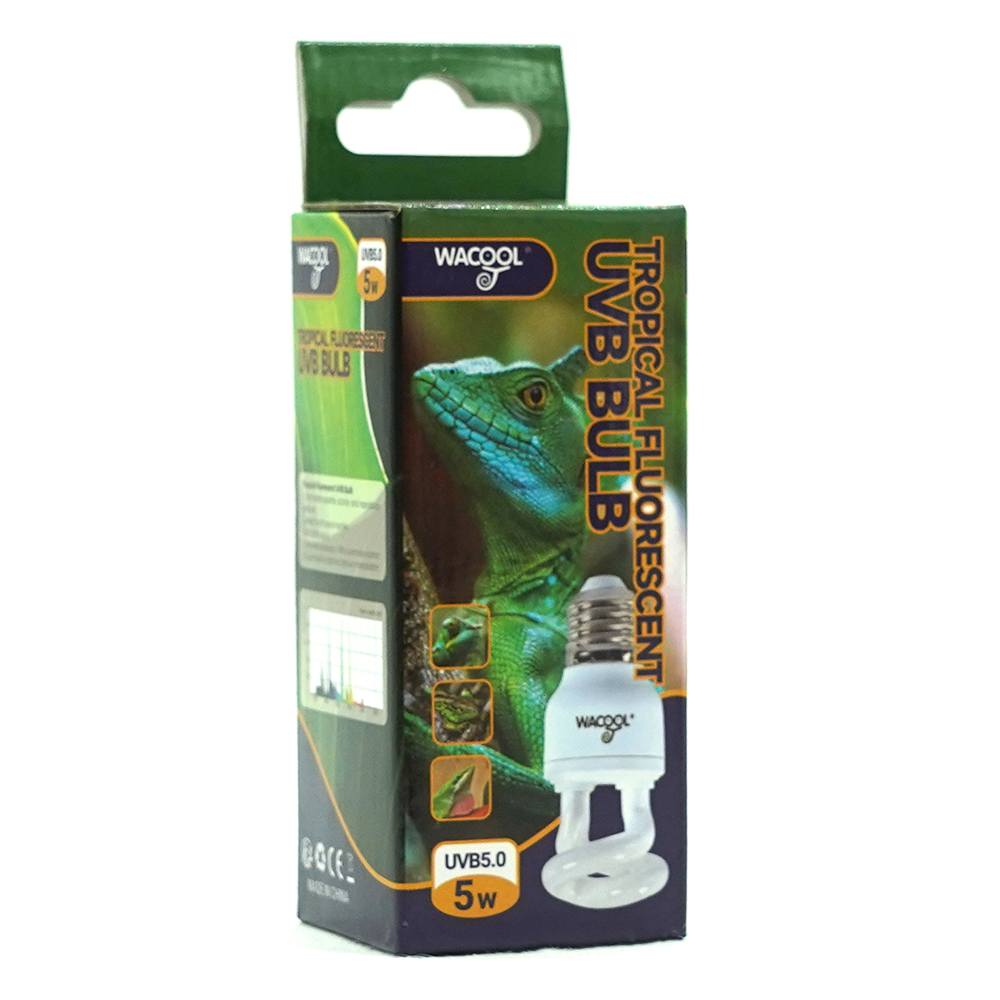 Wacool Mini (UVB5.0) Fluorescent UVB Bulb 5W
