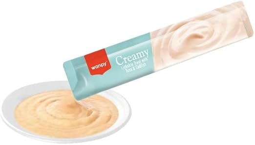 Wanpy Creamy Lickable Cat Treats - Tuna & Codfish (14g x 25pc)