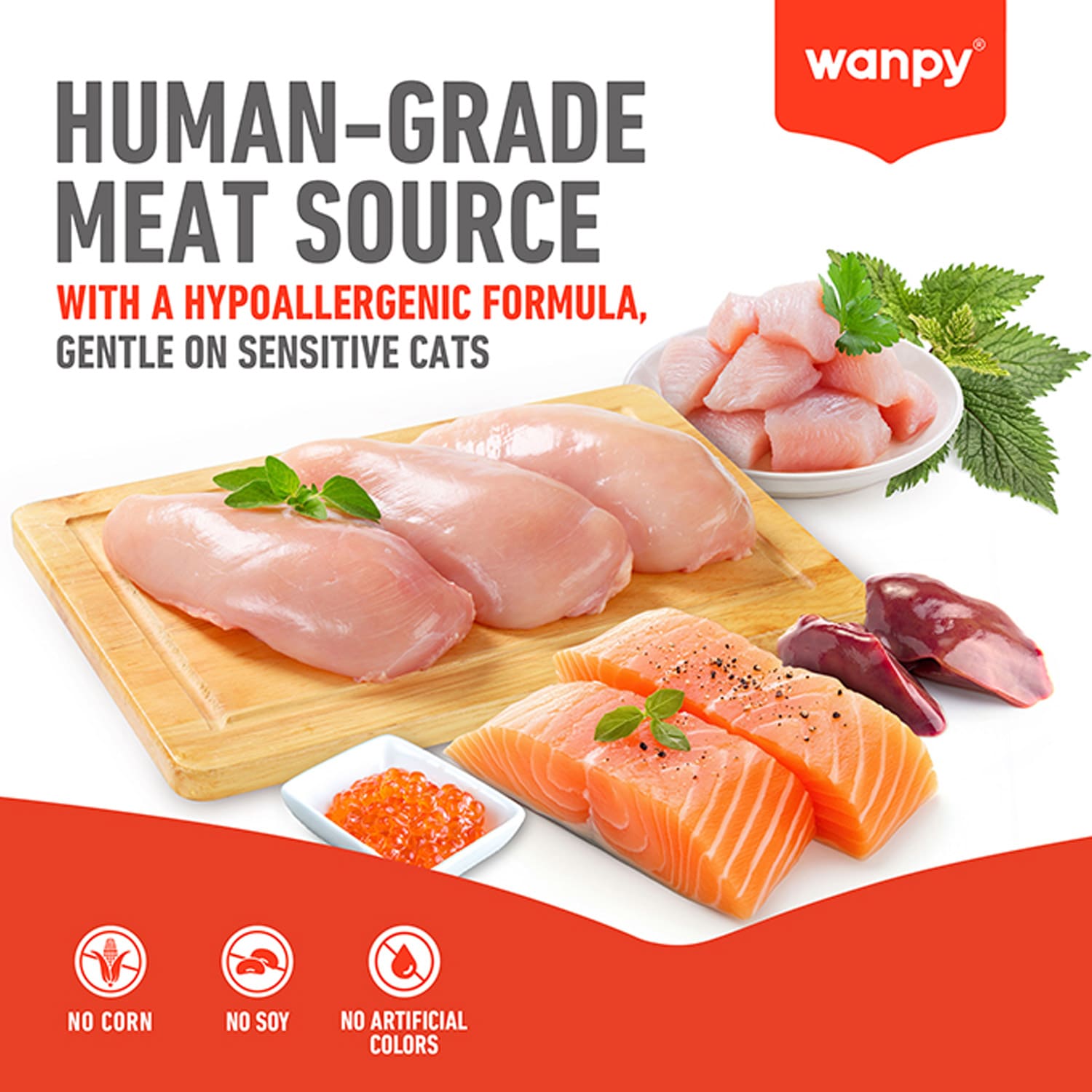 WANPY Crunchy Pocket Salmon & Roe Recipe