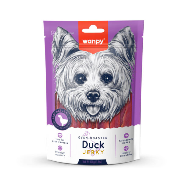 Wanpy Duck Jerky Dog Treats 100g