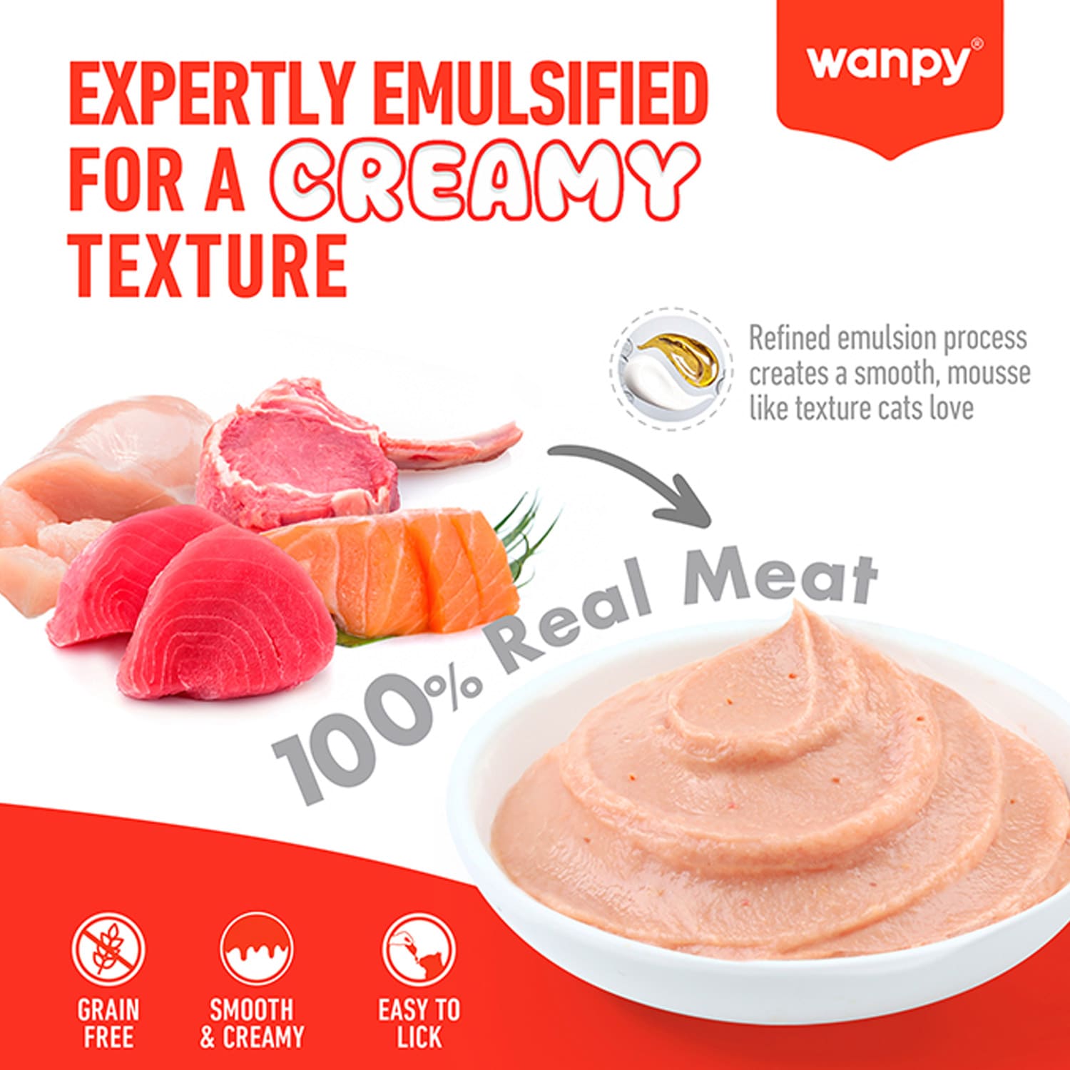Wanpy Tasty Meat Paste Beef with Carrot & Pea for Dogs 90g