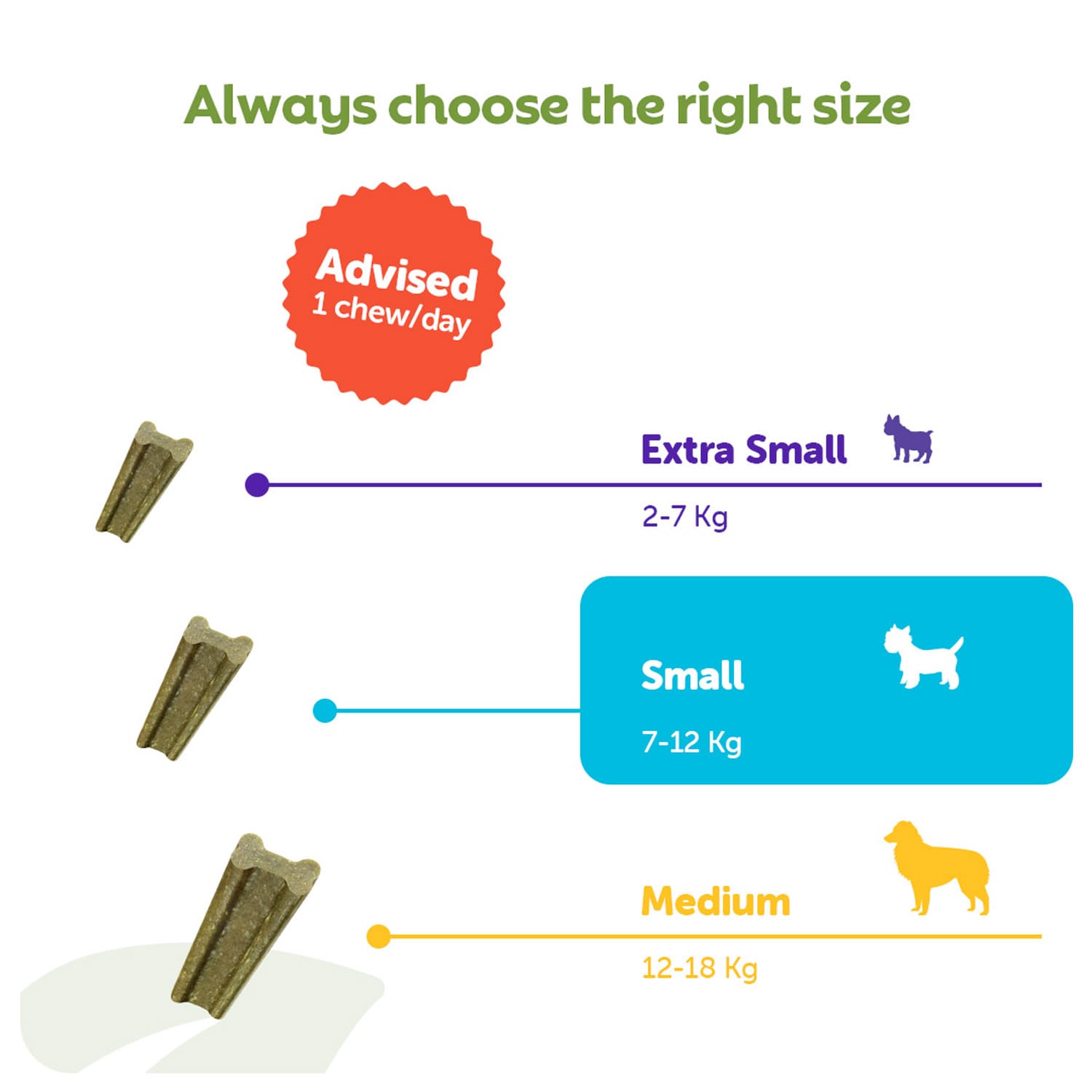 Whimzees Soft Daily Dental Dog Treats Value Bag - X Small (56 pcs)