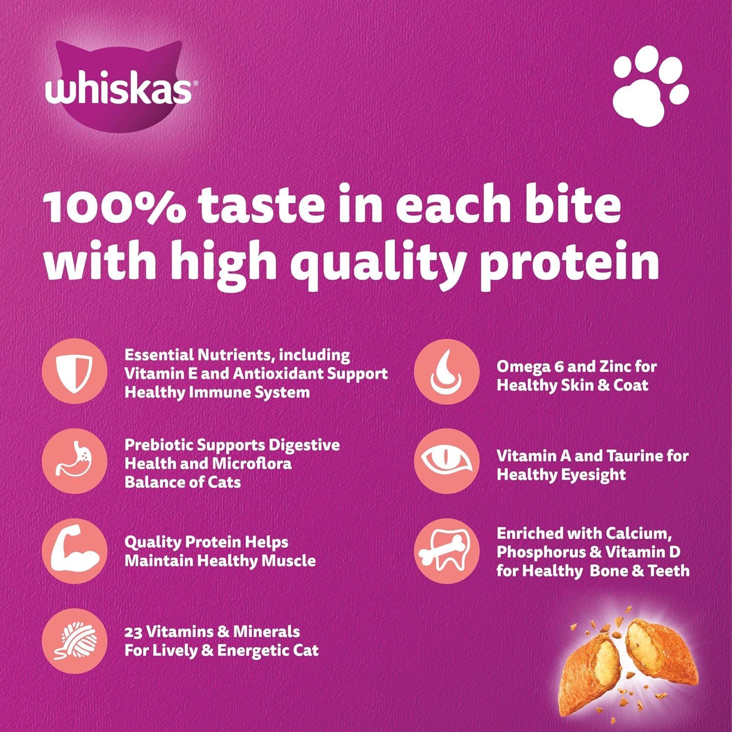 Whiskas Adult 1 year Tuna and Salmon Flavour 3Kg