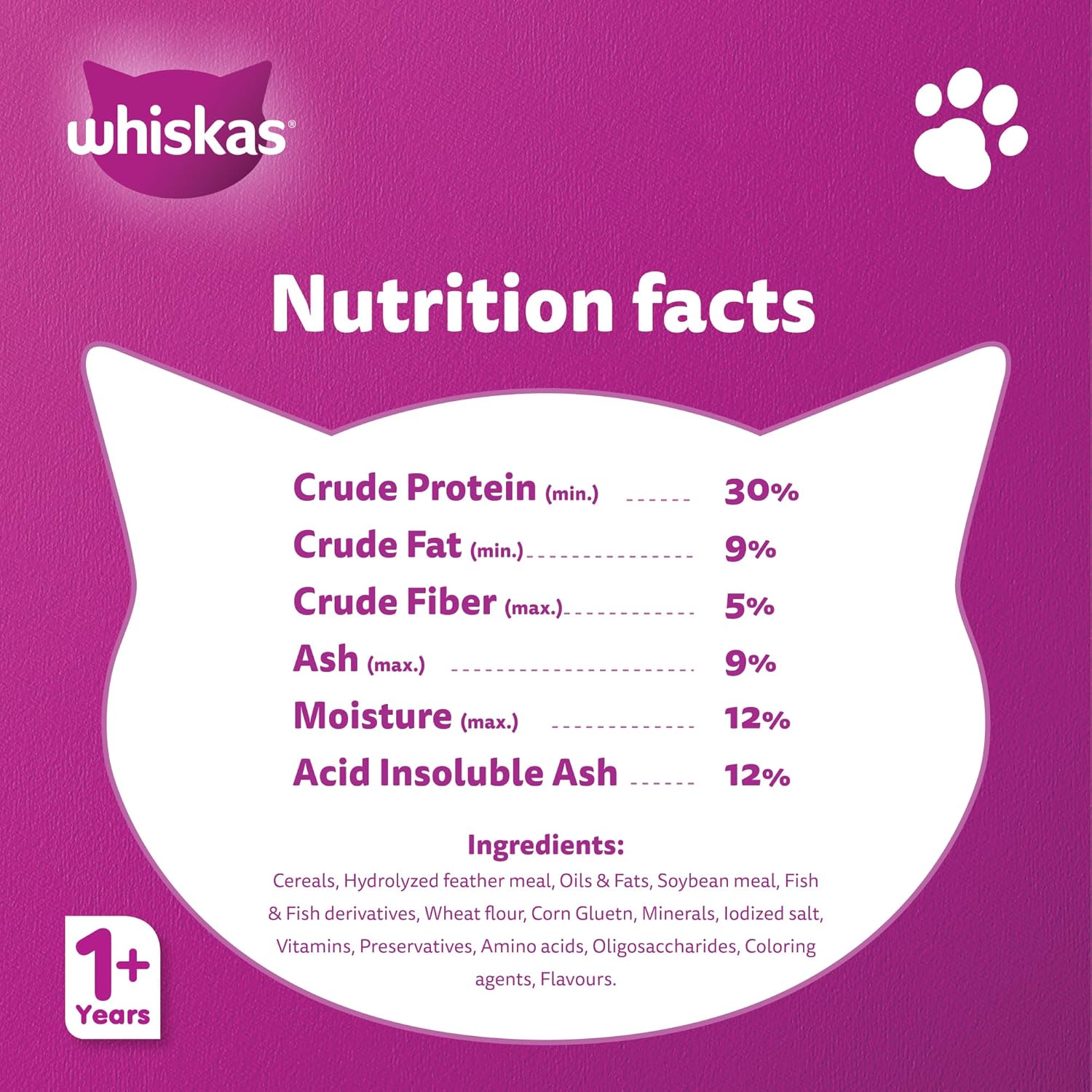 Whiskas Adult 1 year Tuna and Salmon Flavour 3Kg