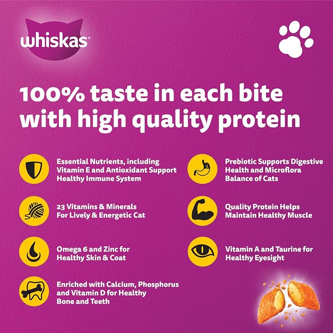 Whiskas Adult Chicken Dry Cat Food 480g